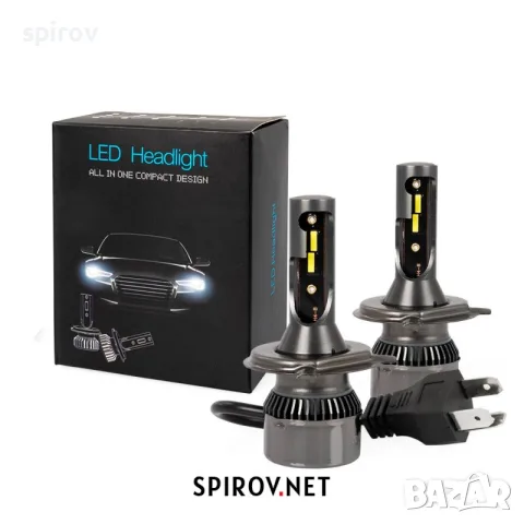 Комплект LED крушки M-TECH H4 54W 6500K 6400lm