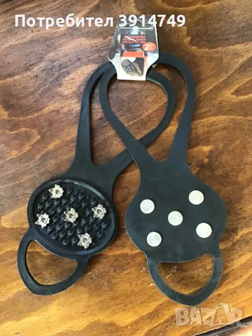 Противохлъзгащи леки подметки, спайкове за сняг, лед; еластично прикачване към обувки ботуши, НОВИ