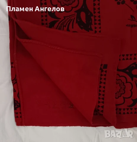 Ръчно тъкано и щамповано, вълнено одеало, снимка 5 - Антикварни и старинни предмети - 50999824