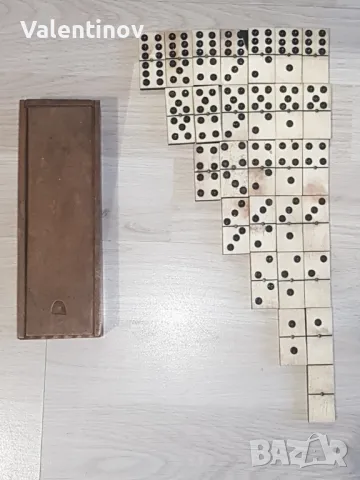 Старинна игра- Домино- от кост и абанос 