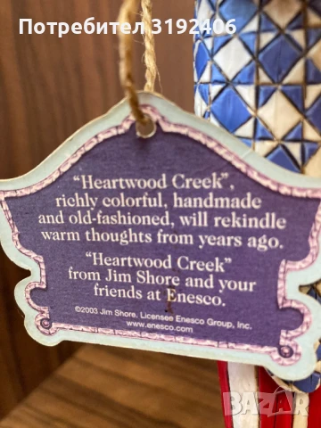 Оригинална дървена фигура на Jim Shore, отлично състояние, снимка 7 - Антикварни и старинни предмети - 50715827