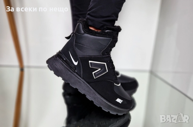 Nike Дамски Черни Меки И Топли Боти Найк Код P1414, снимка 2 - Дамски боти - 52179753