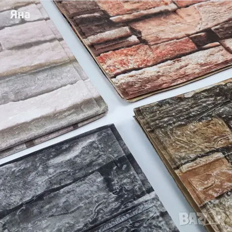 3D самозалепващи тапети - панели тип тухла, тапет за декорация на дома, снимка 8 - Облицовки - 48406167