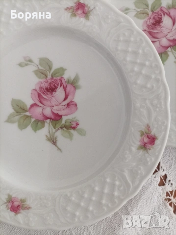 Сервиз за торта порцелан Schumann , снимка 3 - Сервизи - 53594676