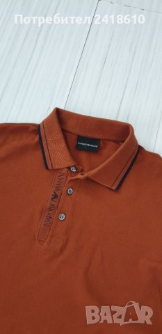 Emporio Armani Pique Cotton Mens Size М ОРИГИНАЛ! Мъжка Тениска!