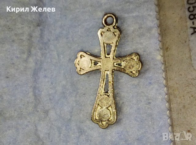 ПОСРЕБРЕН АЖУРЕН КРЪСТ от БЛАГОРОДНА СТОМАНА в СТАРИНЕН СТИЛ 40316, снимка 7 - Колиета, медальони, синджири - 42377874