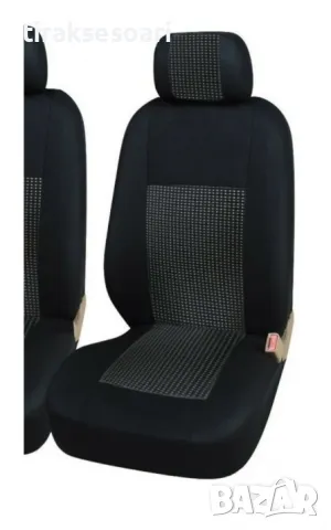 Серия LUX Черни Калъфи за седалки 2+1 за бусове Ford Transit, снимка 3 - Аксесоари и консумативи - 47946734