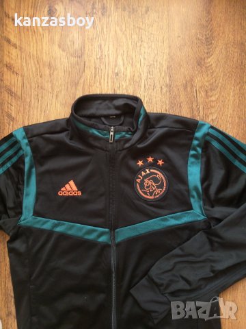 adidas ajax amsterdam trak jacket - страхотно мъжко горнище 100% оригинал отлично състояние , снимка 3 - Спортни дрехи, екипи - 40981747