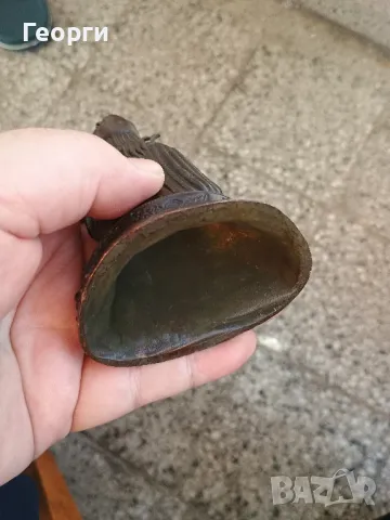 Бронзова статуетка-3, снимка 5 - Антикварни и старинни предмети - 50099377