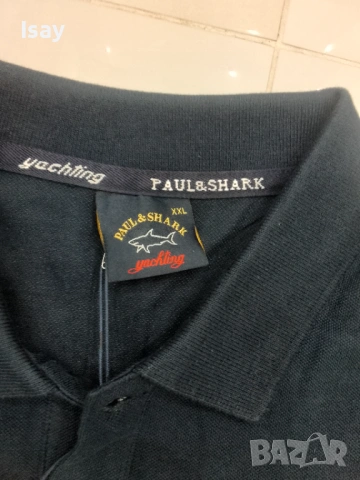 Мъжка тениска Паул Шарк в тъмно син цвят 2ХЛ последен размер , снимка 5 - Тениски - 53169125