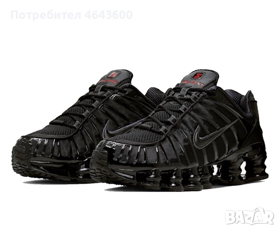 Мъжки маратонки Nike Shox TL Black Metallic Hematite, снимка 2 - Маратонки - 52336555