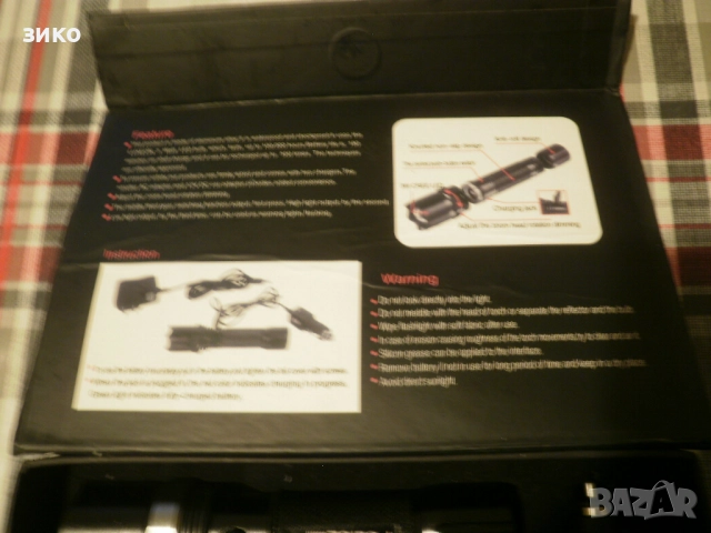 LED фенерче- професионално- зарядни, акумулатори и кутия , снимка 3 - Къмпинг осветление - 52121532