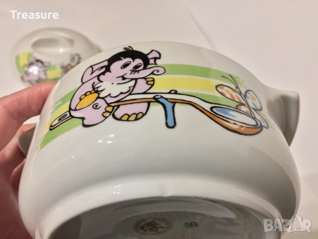 Порцеланов супник Диамант - Разград, детски мотив, снимка 11 - Антикварни и старинни предмети - 40953925