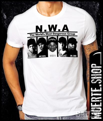 Тениска с щампа NWA, снимка 1 - Тениски - 36210277