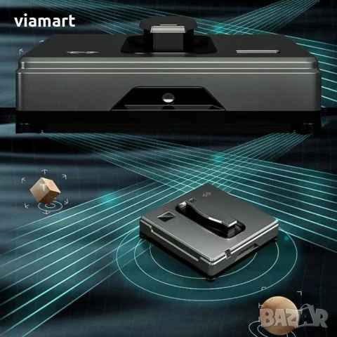 Робот за почистване на прозорци Puruikai HCR-21B, 3200 Pa, Смарт управление, автоматично пръскане, снимка 5 - Прахосмукачки - 50527087