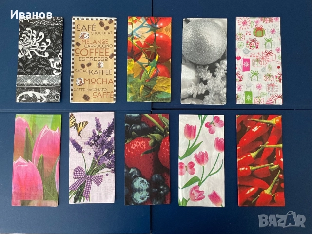   Колекция от 50 бр. различни салфетки, снимка 3 - Други ценни предмети - 49539756