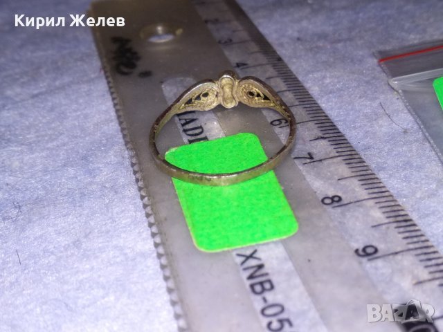 СТАРИНЕН ФИЛИГРАНЕН СРЕБЪРЕН ВИСОКА ПРОБА ПРЪСТЕН ВЪЗРОЖДЕНСКИ РЪЧНА МАЙСТОРСКА ИЗРАБОТКА 11268, снимка 8 - Антикварни и старинни предмети - 40475739