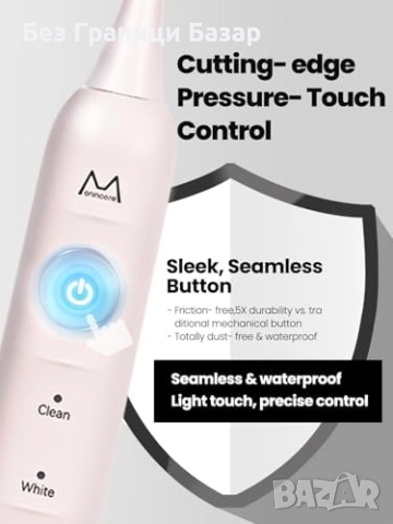 Нова Sonic електрическа четка за зъби 48k VPM, 180 дни батерия, 5 режима, снимка 8 - Други - 51770466