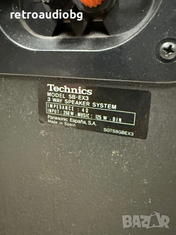 🔈Трилентови тонколони TECHNICS SB-EX3 125W - 4 ома🔈, снимка 6 - Тонколони - 53638791