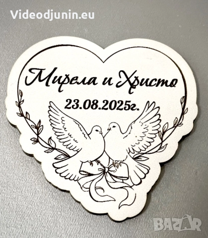 Сватбени сувенири- магнит, снимка 12 - Декорация за дома - 46660053