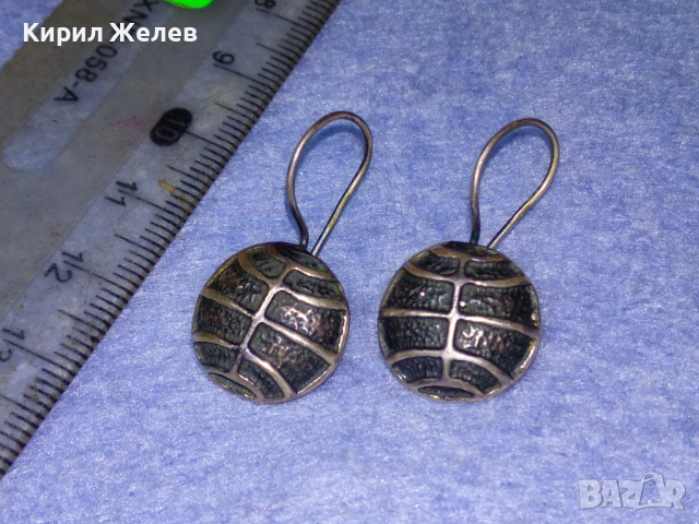 СТАРИ ОРНАМЕНТИРАНИ ЛАКИРАНИ СРЕБЪРНИ РЕТРО ОБЕЦИ ВИСОКА ПРОБА СРЕБРО РЪЧНА МАЙСТОРСКА РАБОТА 43204, снимка 4 - Антикварни и старинни предмети - 44707315