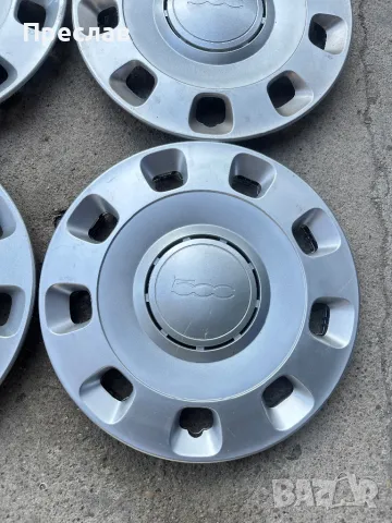 4 броя оригинални тасове за Fiat 500 14, снимка 2 - Аксесоари и консумативи - 49777770