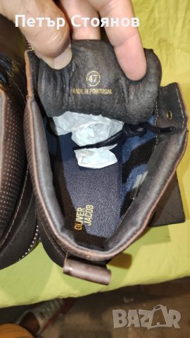 Чудесни мъжки кларкове от естествена кожа Oliver Jackob №46, снимка 7 - Мъжки боти - 42173620
