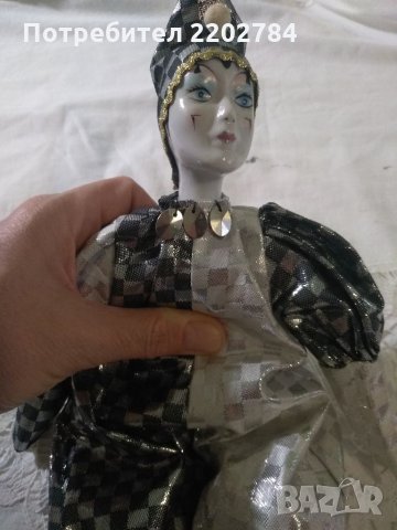 Порцеланова кукла бебе И порцеланов Арлекин, снимка 16 - Антикварни и старинни предмети - 28718658