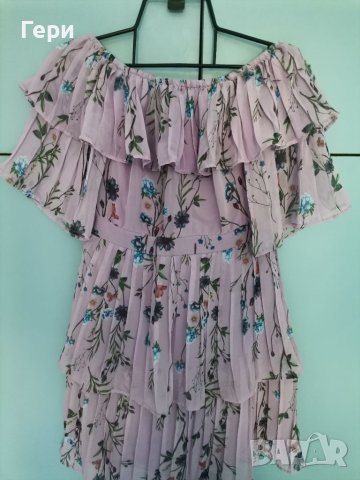 Прекрасна лилава рокля тип солей