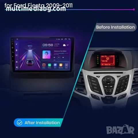 Ford Fiesta 2009-2013 Мултимедия Навигация Android, снимка 4 - Аксесоари и консумативи - 50070317