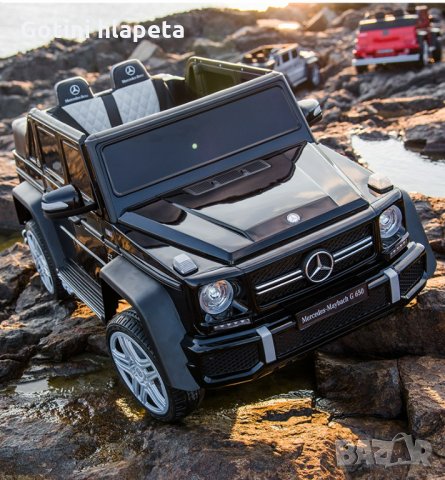 Акумулаторен джип Mercedes G650 Maybach 4x4 12V,MP3, с меки гуми, снимка 9 - Детски велосипеди, триколки и коли - 34850326