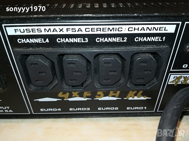 OMNITRONIC PLC-4 ВНОС GERMANY 1903222103, снимка 15 - Ресийвъри, усилватели, смесителни пултове - 36163390