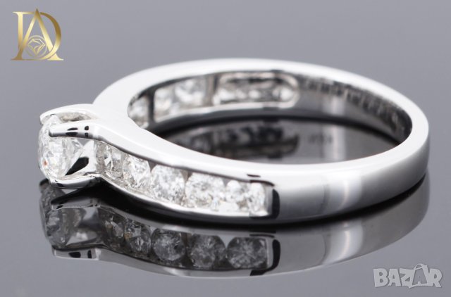 Нов Златен Пръстен с 0.94кт Естествени Брилянти , снимка 5 - Пръстени - 40069655