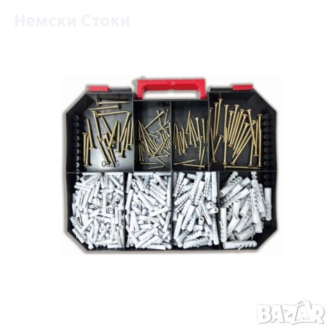 StarQ Комплект за бормашина 600части - винтове, дюбли, свередла, Германия, снимка 2 - Куфари с инструменти - 42665096