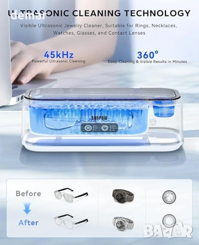 SUNPOW ултразвукова почистваща машина - двучестотна, 45kHz, снимка 2 - Други - 53606355