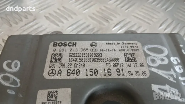 Компютър Mercedes A180 CDI W169 2006 A6401501691 0281013965 Mercedes-Benz A-Class W169 (2004-2013), снимка 2 - Части - 55850482