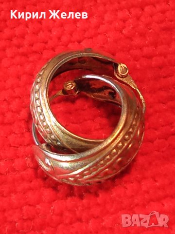 ОРНАМЕНТИРАНИ РЕТРО АРТ СРЕБЪРНИ ОБЕЦИ СРЕБРО 925 РЪЧНА МАЙСТОРСКА СТАРА ИЗРАБОТКА 18586, снимка 2 - Обеци - 40920792