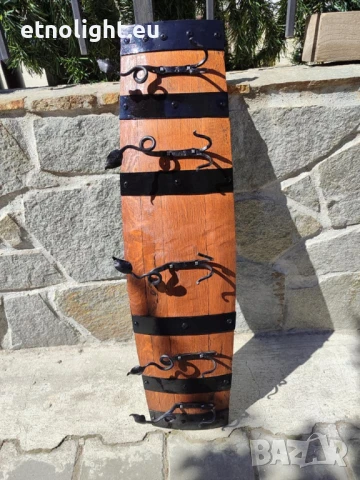 Красиви стенни закачалки от автентични реставрирани бъчви с ръчно ковано желязо , снимка 13 - Паравани - 44113072