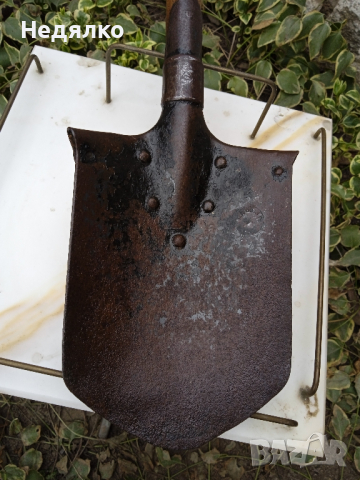 Автентична немска окопна лопатка,1915г,ПСВ, снимка 11 - Антикварни и старинни предмети - 36289604
