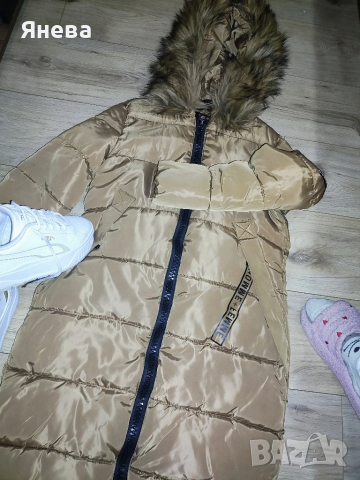 Зимно дамско якенце Цвят Камел, снимка 10 - Якета - 51865322