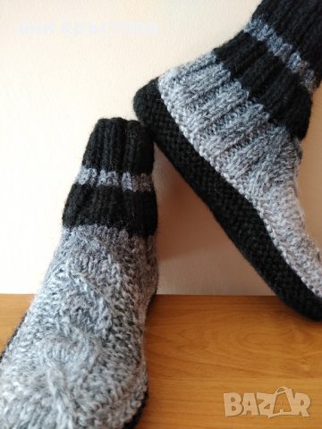 безшевни удобни ръчно плетени терлички , снимка 11 - Други - 41222697