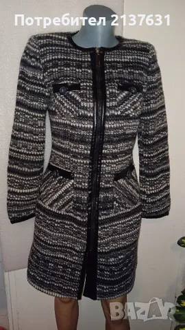 ДАМСКО ПАЛТО  KENSOL - 100 % ВЪЛНА  - Размер  44