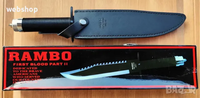 Нож за оцеляване - RAMBO II surviving, Тактически Ловен Нож Рамбо , снимка 6 - Ножове - 47587365