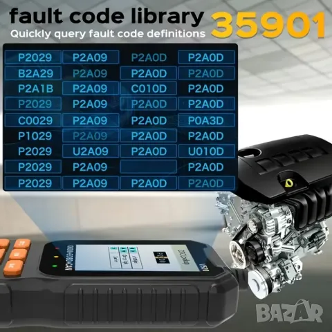 Професионален автомобилен диагностичен кодочетец V520 Full OBD2 EOBD , снимка 8 - Аксесоари и консумативи - 47313013