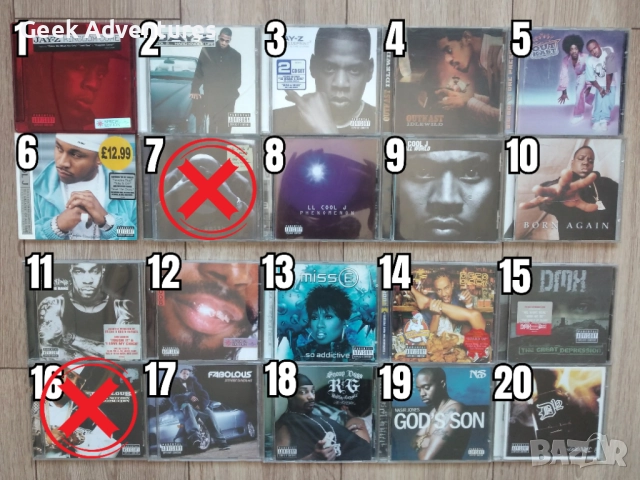 Hip-Hop Rap Music Albums CD's Оригинални Рап Музикални Дискове Хип-Хоп, снимка 2 - CD дискове - 46671250