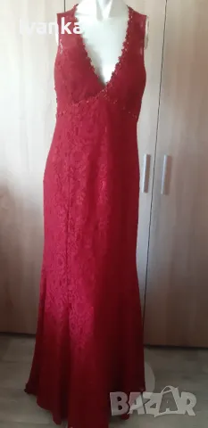 Официална Рокля с дантела , снимка 4 - Рокли - 50121454