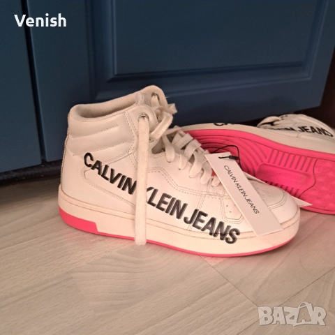 Кецове Calvin Klein  ест.кожа , снимка 4 - Кецове - 51642660