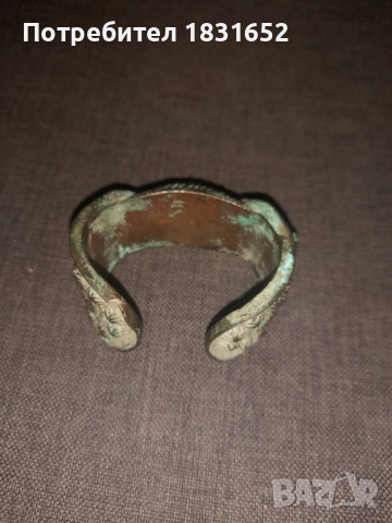 Стара гривна - рогатка, снимка 7 - Антикварни и старинни предмети - 52416895