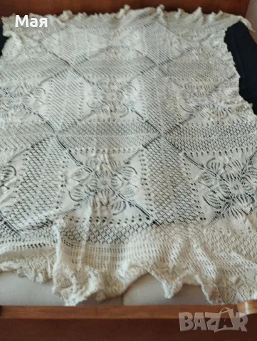 Големи покривки ръчно плетени за маса или легло, снимка 5 - Антикварни и старинни предмети - 50431617
