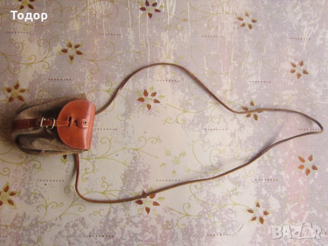 Невероятна чанта кесия естествена кожа 